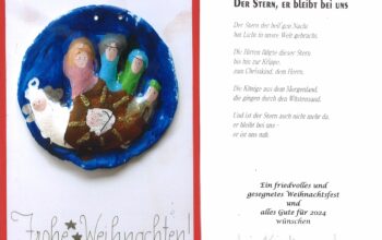 Weihnachtsbillet eingescannt